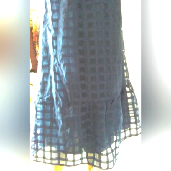 BNWT BLOOMCHIC BLUE DRESS SHEER W/ LINING ( DRESSY ELEGANT) GORGEOUS SZ. 12 - Picture 4 of 11